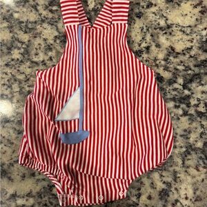 The Beaufort Bonnet Company Red and White Striped Bubble